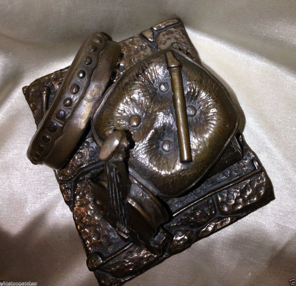Jeanne Rynhart Fine Art Sculpture in Bronze Seisun Fiddle Hand Made - Olde Church Emporium