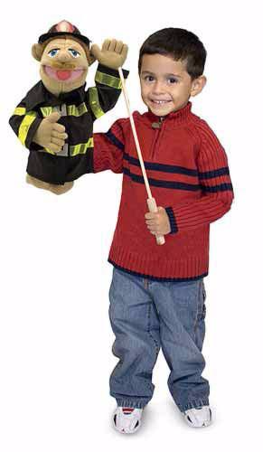 Fireman Puppet 3+ YEARS- Melissa and Doug [Home Decor]- Olde Church Emporium
