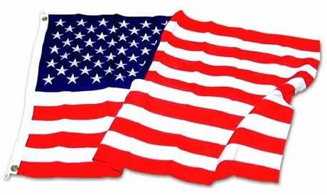 Valley Forge Best American Flag Cotton 3' x 5' 100% Made in USA Embroidered Stars Heavy-Duty Brass Grommets - Olde Church Emporium