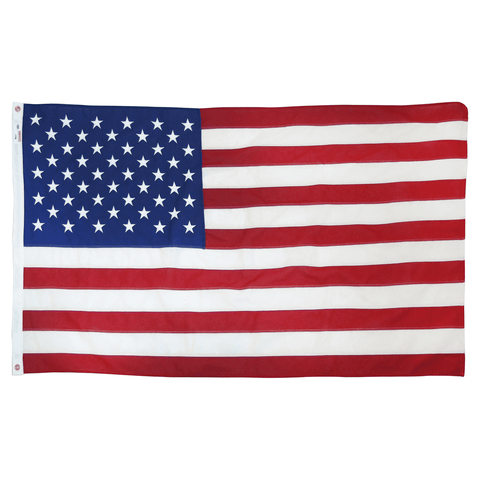 Valley Forge Best American Flag Cotton 3' x 5' 100% Made in USA Embroidered Stars Heavy-Duty Brass Grommets - Olde Church Emporium
