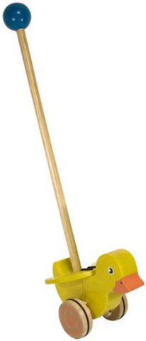 Melissa and Doug Flapping Duck Push Toy Ages 1+ Toddler Toy, Wooden Item # 3081