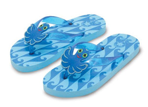 Melissa and Doug - Sunny Patch Flex Octopus Flip-Flops Various Sizes and Styles [Home Decor]- Olde Church Emporium