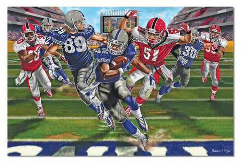 Melissa & Doug Football Touchdown Jumbo Jigsaw Floor Puzzle (48 pcs, 2 x 3 feet) - Olde Church Emporium