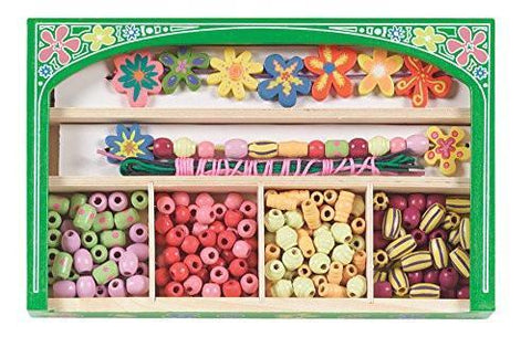 Melissa & Doug Flower Power Wooden Bead Make Your Own Jewelry Set - Olde Church Emporium