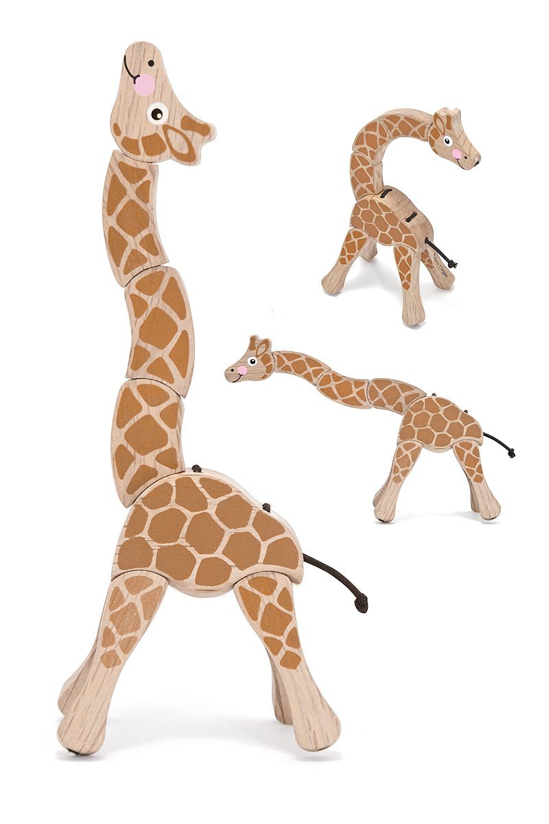 Melissa & Doug Giraffe Wooden Grasping Toy for Baby Ages 1 + - Olde Church Emporium