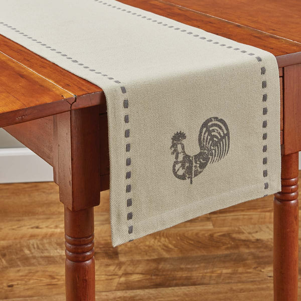Park Folk Rooster Table Runner 13 x 54 Inches Country, Farmhouse, Rustic, Cabin