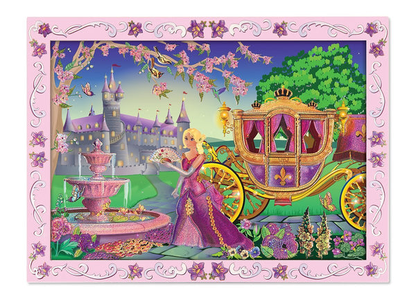Melissa & Doug- Peel and Press Sticker by Number Activity Kit: Fairytale Princess - 80+ Stickers, Frame [Home Decor]- Olde Church Emporium