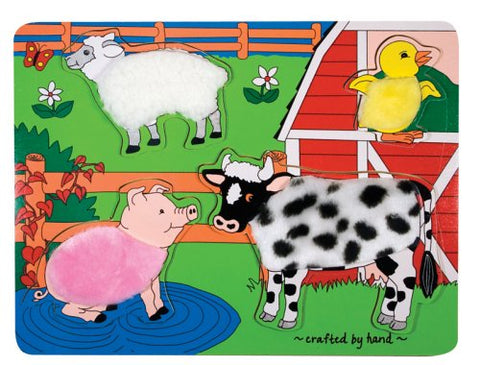 Melissa & Doug Farm Friends Fuzzy Puzzle - Olde Church Emporium