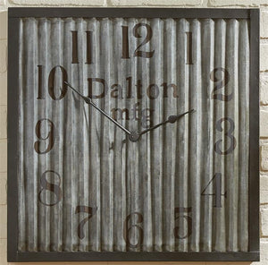 Park Designs - 21-463 Galvanized Wall Clock 20 Inches Square [Home Decor]- Olde Church Emporium