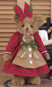 Bearington - Ginger Cookiebaker Plush Christmas Bear 14 Inches and Retired - Olde Church Emporium