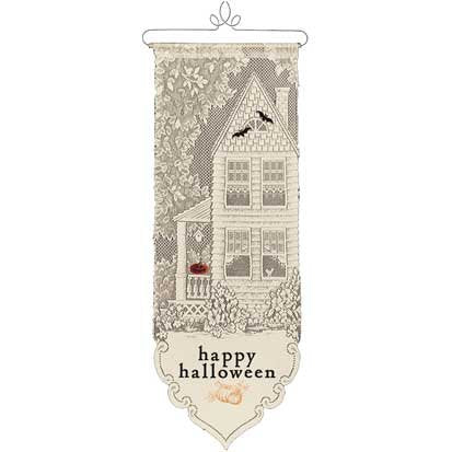 Heritage Lace - Happy Halloween Wall Decoration 12 x 33 Inches - Olde Church Emporium