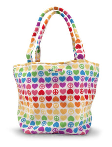 Melissa & Doug - Beeposh Collection Hope Rainbow Peace and Love Patterned Tote Bag (26 x 10 x10 inches) [Home Decor]- Olde Church Emporium