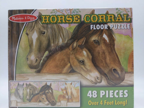 Melissa and Doug Horse Corral Floor Puzzle  48pcs. 4 ft Long Item # 4414