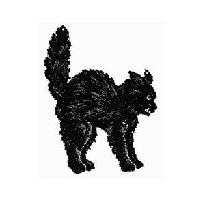 Heritage Lace Scaredy Cat 8-Inch by 11-Inch Accent, Black, Made in USA - Olde Church Emporium
