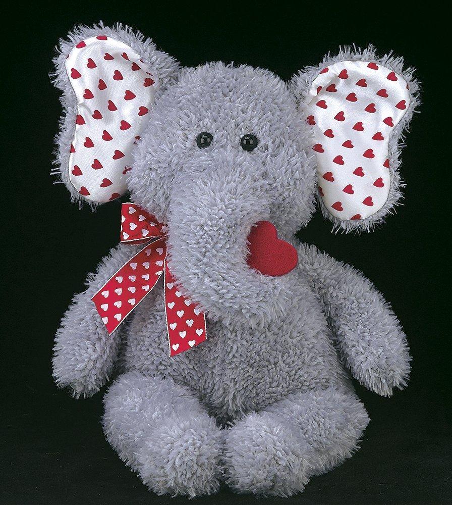 Bearington - Hugh Lovesyou Valentine Stuffed Animal Elephant 13 Inches - Olde Church Emporium