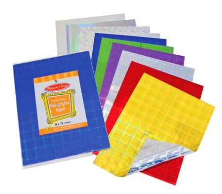 Melissa and Doug Double-Sided Holographic Paper (9"x12") 30 Sheets Item # 4134