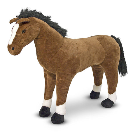 Melissa & Doug - Giant Horse - Lifelike Stuffed Animal (nearly 3 feet tall) - Olde Church Emporium
