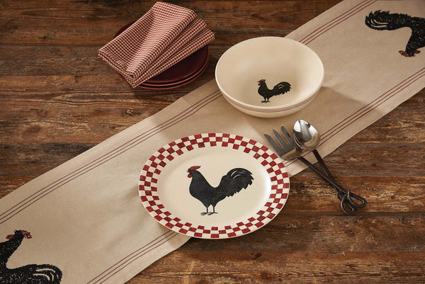 Park Design Hen Pecked Rooster Serving Bowl Farmhouse, Country, Rustic