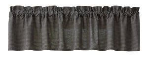 Park Designs Hen Pecked Unlined Valance - 72 x 14 Inches Black Check Country Farmhouse - Olde Church Emporium