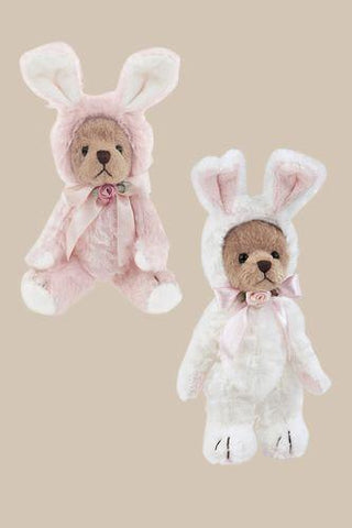 Bearington - Bunny Imposter Set 2 Bunnies Itty and Bitty 4.5 Inches and Retired - Olde Church Emporium