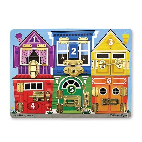 Melissa & Doug Deluxe Latches Board Activity Board Ages 3+