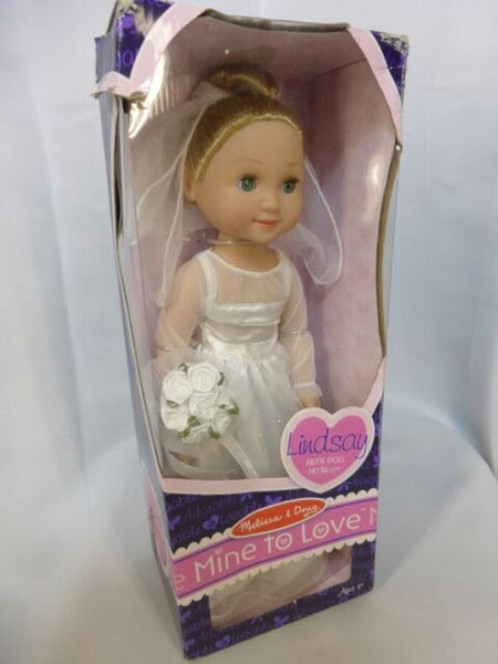 Melissa and Doug Lindsay 14 Inch Bride Doll Poseable Mine to Love Ages 3+ Item # 4911