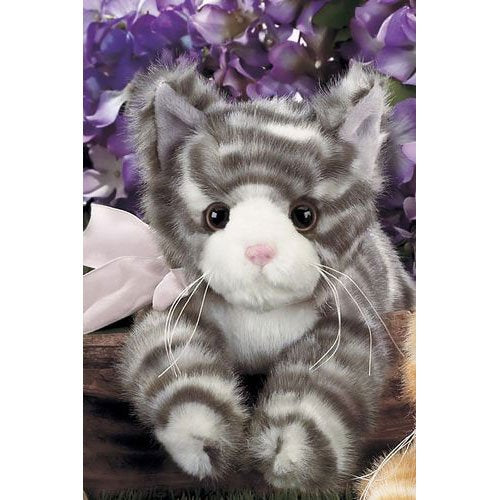 Bearington - Lil' Paws Plush Gray Tabby Kitten 8 Inches and Retired - Olde Church Emporium
