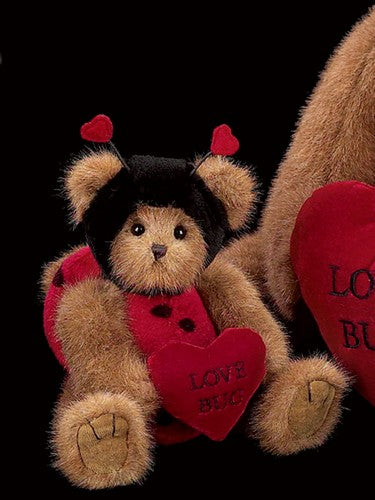 Bearington - Love Bug Plush Bear Valentines Gift - 10 Inches and Retired 2 Sizes Available - Olde Church Emporium