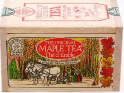 Maple Tea bags - 25 in Wooden Box [Home Decor]- Olde Church Emporium