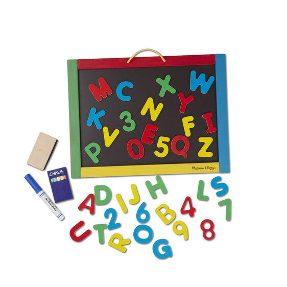 Melissa and Doug Magnetic Chalkboard and Dry-Erase Board Ages 3+ Item # 145