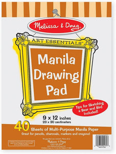 Melissa & Doug Manila Drawing Pad 9 x12 Inches Ages 4+ Item # 4171 Made in USA