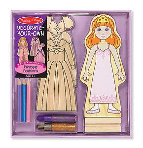 Melissa & Doug Decorate Your Own Wooden Magnetic Princess Fashions - Olde Church Emporium