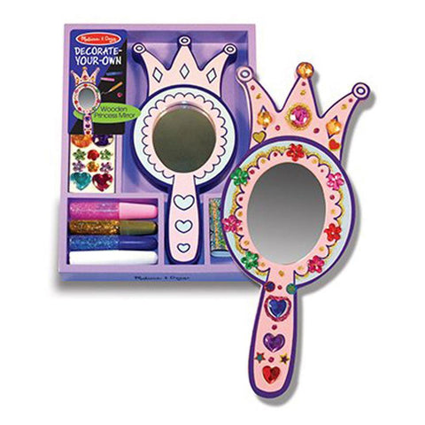 Melissa and Doug Decorate Your Own Wooden Princess Mirror - Olde Church Emporium
