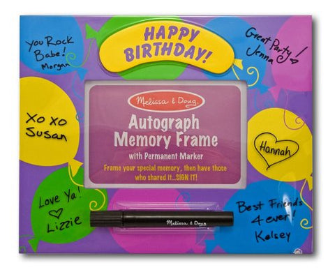 Melissa & Doug Deluxe Birthday Autograph Memory Frame - Olde Church Emporium
