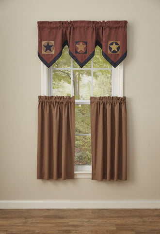 Park Designs Montclair Lined Triple Point Plaid Curtain Valance 60 x20 Inches - Olde Church Emporium