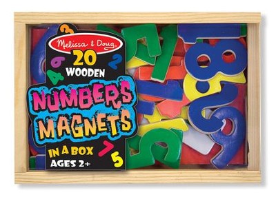 Melissa and Doug Magnetic Wooden Numbers Set Age 2+ # 449