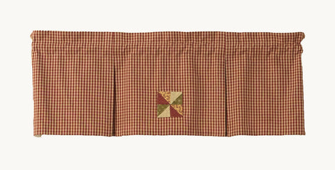 Park Designs Mill Village Lined Pleat Valance 45 x 15 Inches - Olde Church Emporium