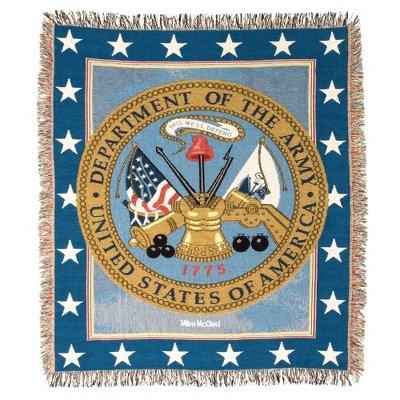 Tapestry Throw with Fringe U.S. Army 50 X 60-Inches Made in USA - Olde Church Emporium