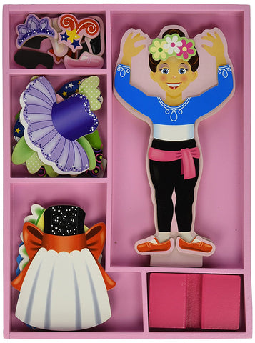 Melissa and Doug - Nina Ballerina Magnetic Dress-Up Set [Home Decor]- Olde Church Emporium