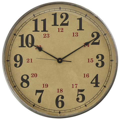 Park Designs - Norwood Wall Clock  18 Inches Diameter x 3 Inches Deep - Olde Church Emporium