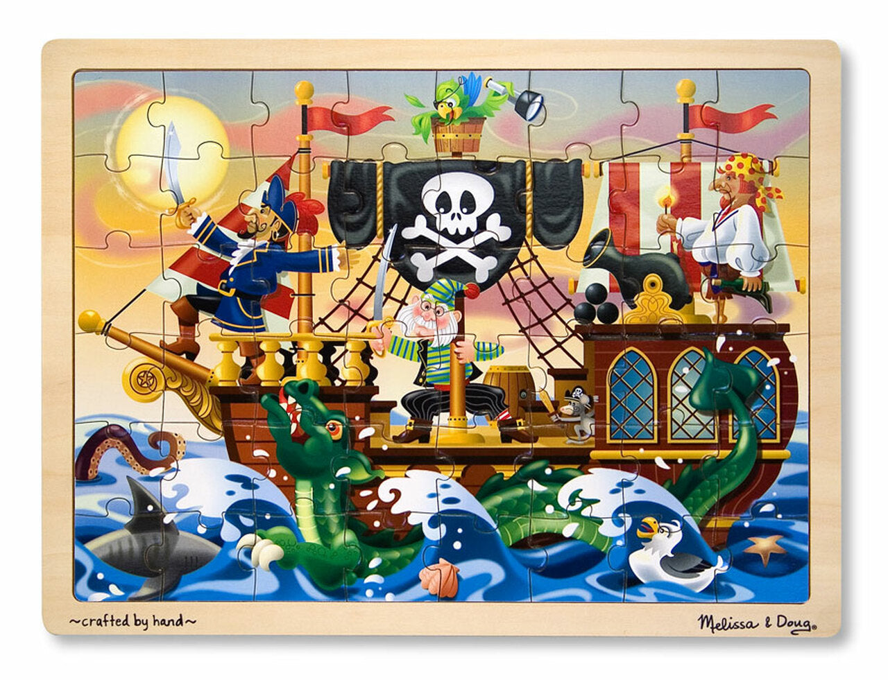 Melissa and Doug Pirate Adventure 48 Piece Wooden Jigsaw Puzzle