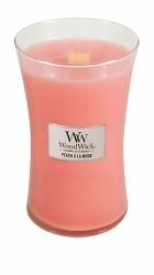 WoodWick Candle -Peach A La Mode - Large 22oz size 200 Hours Burn Time - Olde Church Emporium