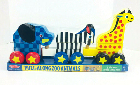 Melissa and Doug Pull Along Zoo Animals Ages 2+ Item # 289