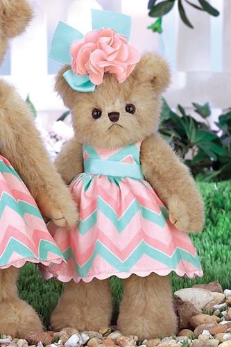 Bearington Bear Peachy Dressed Plush Teddy Bear Stuffed Animal Toy 10" - Olde Church Emporium