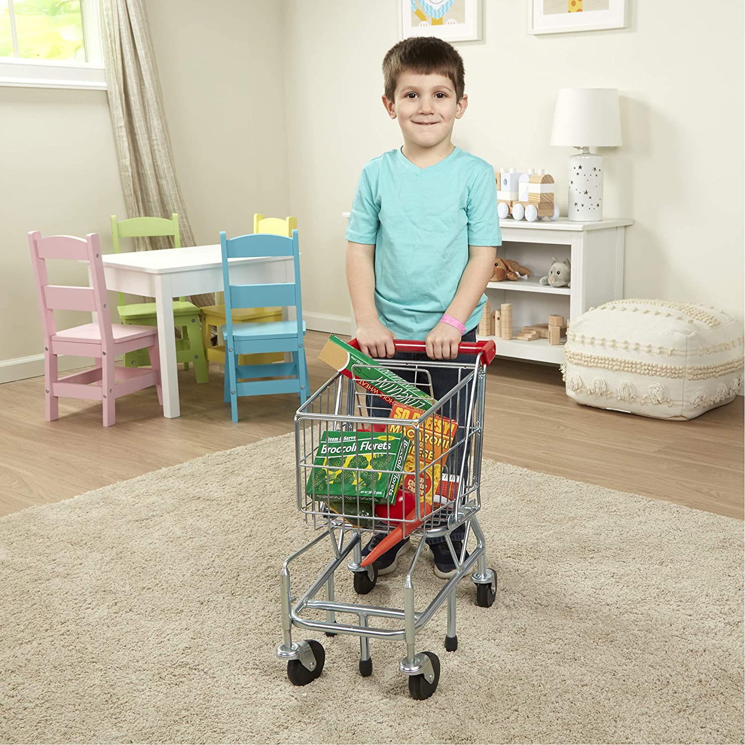 Melissa & Doug - Toy Shopping Cart With Sturdy Metal Frame – Olde