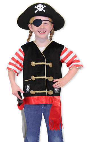 Melissa and Doug Pirate Role Play Costume Set 3 to 6 years old [Home Decor]- Olde Church Emporium