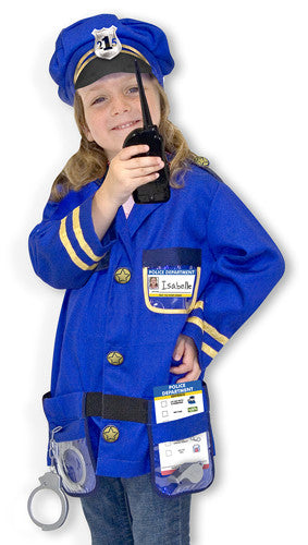 Melissa and Doug Police Officer Role Play Costume Set 3 to 6 years old [Home Decor]- Olde Church Emporium