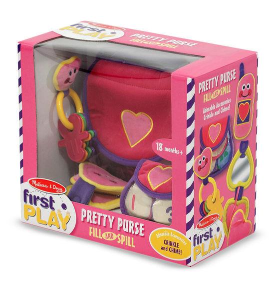 Melissa and Doug Pretty Purse Fill and Spill Toddler Toy 18 Months Old Soft and Durable - Olde Church Emporium