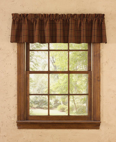 Park Designs Primitive Spice Unlined Valance, 72 by 14 Inches Country Farmhouse - Olde Church Emporium
