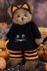 Bearington -Halloween Bear Purrfect Disguise - 10 Inches and Retired - Olde Church Emporium